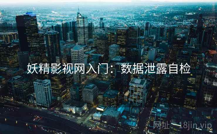 妖精影视网入门：数据泄露自检