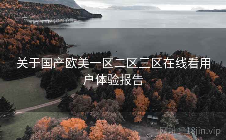 关于国产欧美一区二区三区在线看用户体验报告
