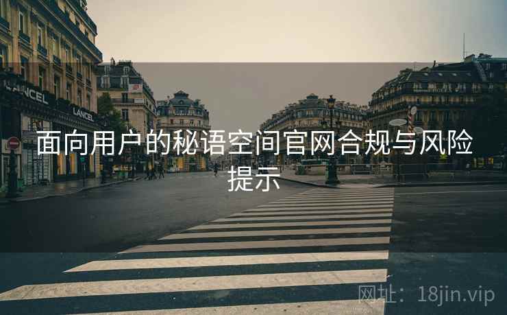 面向用户的秘语空间官网合规与风险提示