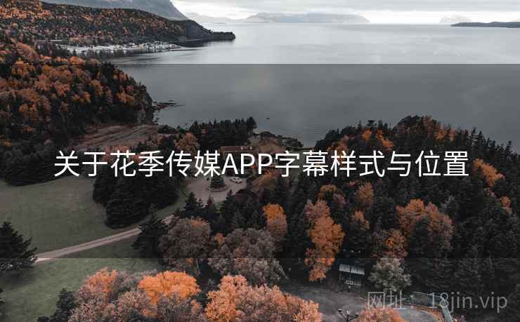 关于花季传媒APP字幕样式与位置